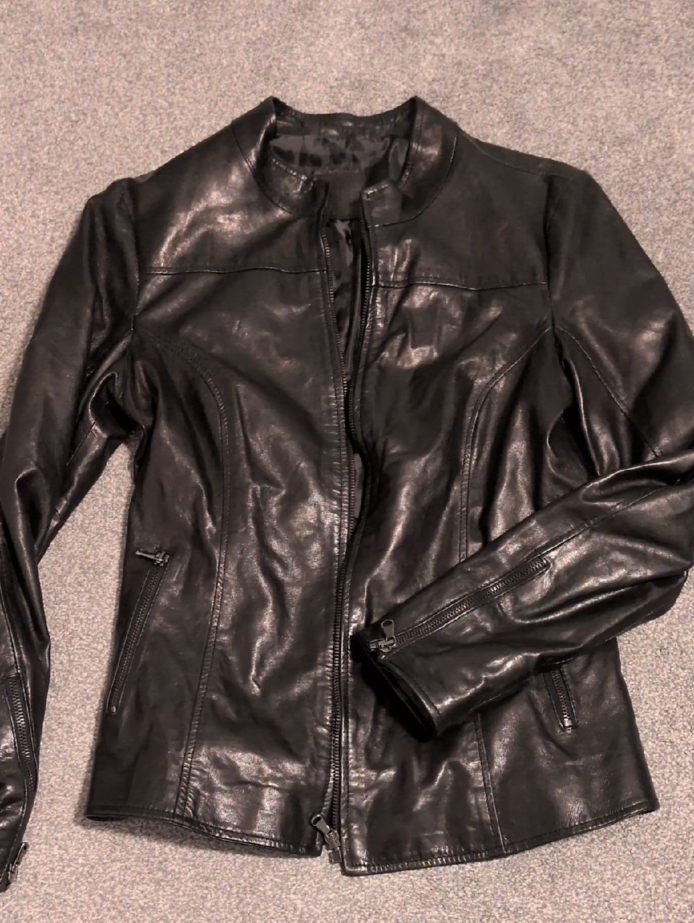 Skyward Italian Faux Leather Jacket Size Small